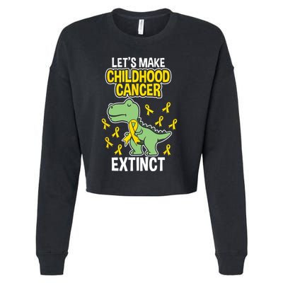 In September We Wear Gold Childhood Cancer Awareness Cropped Pullover Crew