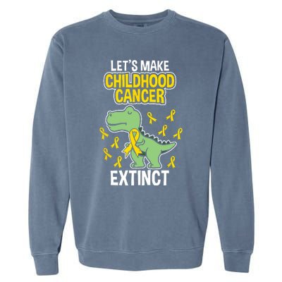 In September We Wear Gold Childhood Cancer Awareness Garment-Dyed Sweatshirt