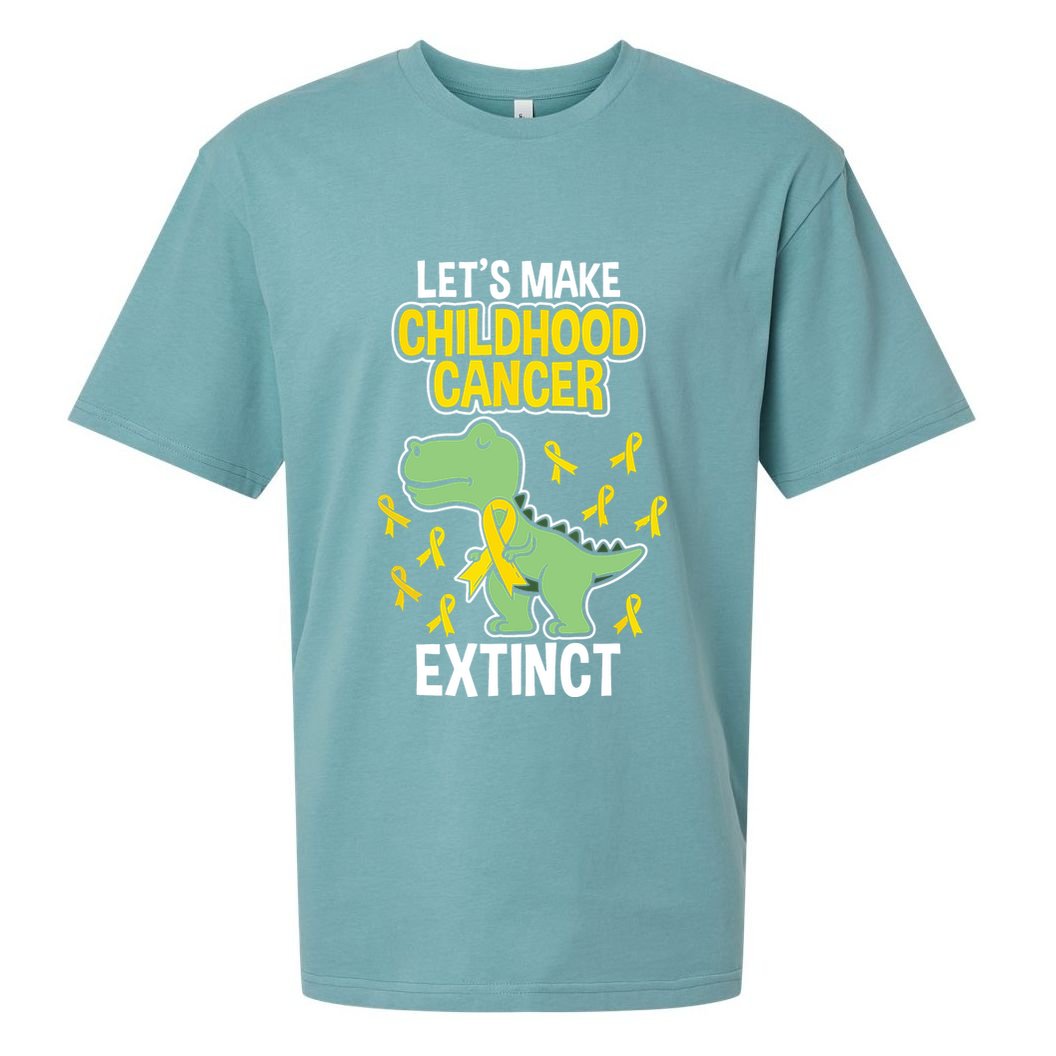 In September We Wear Gold Childhood Cancer Awareness Sueded Cloud Jersey T-Shirt