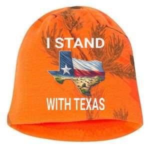 I Stand With Texas I Support Texas Kati - Camo Knit Beanie