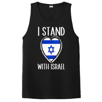 I Stand With Israel Patriotic Israel Flag PosiCharge Competitor Tank