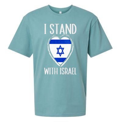 I Stand With Israel Patriotic Israel Flag Sueded Cloud Jersey T-Shirt