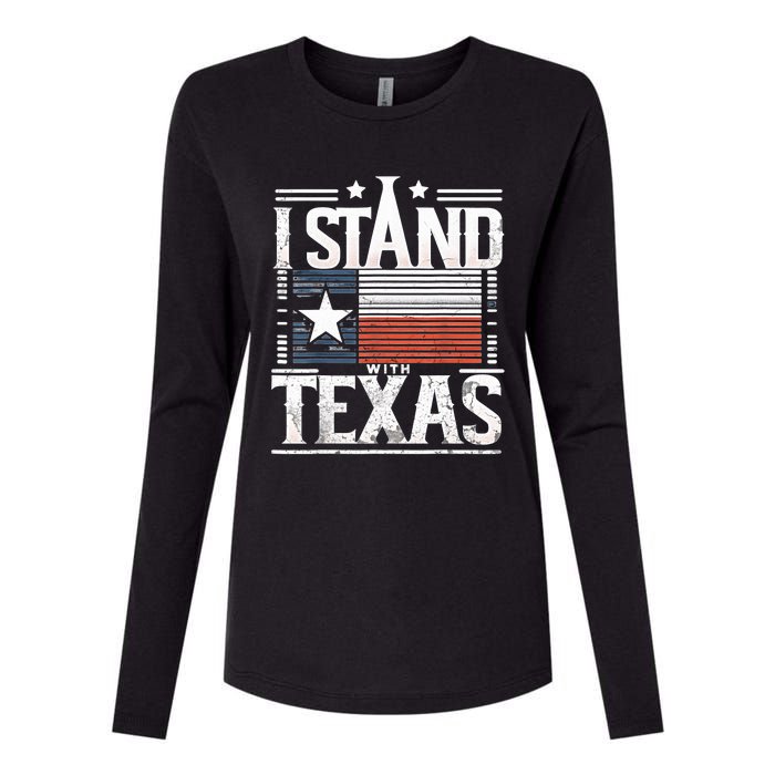 I Stand With Texas Scotus Womens Cotton Relaxed Long Sleeve T-Shirt