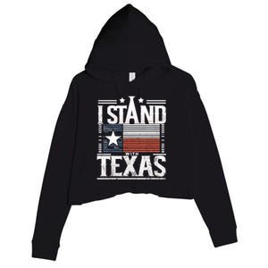 I Stand With Texas Scotus Crop Fleece Hoodie