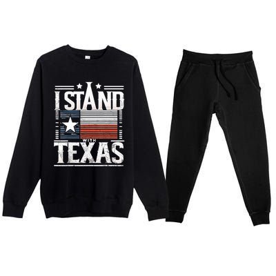 I Stand With Texas Scotus Premium Crewneck Sweatsuit Set