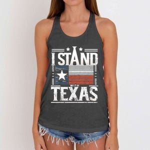 I Stand With Texas Scotus Women's Knotted Racerback Tank