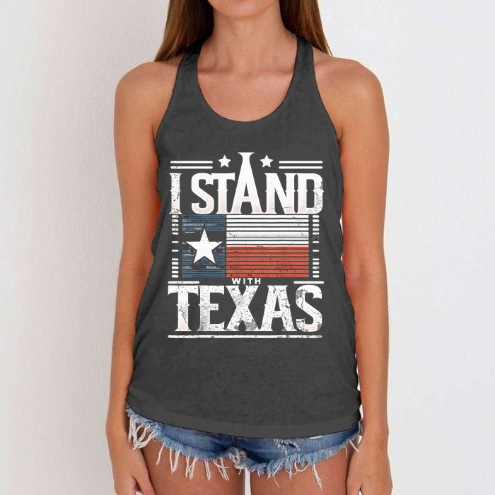 I Stand With Texas Scotus Women's Knotted Racerback Tank