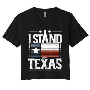 I Stand With Texas Scotus Women's Crop Top Tee