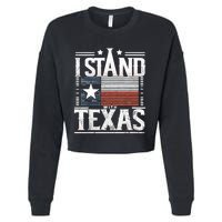 I Stand With Texas Scotus Cropped Pullover Crew