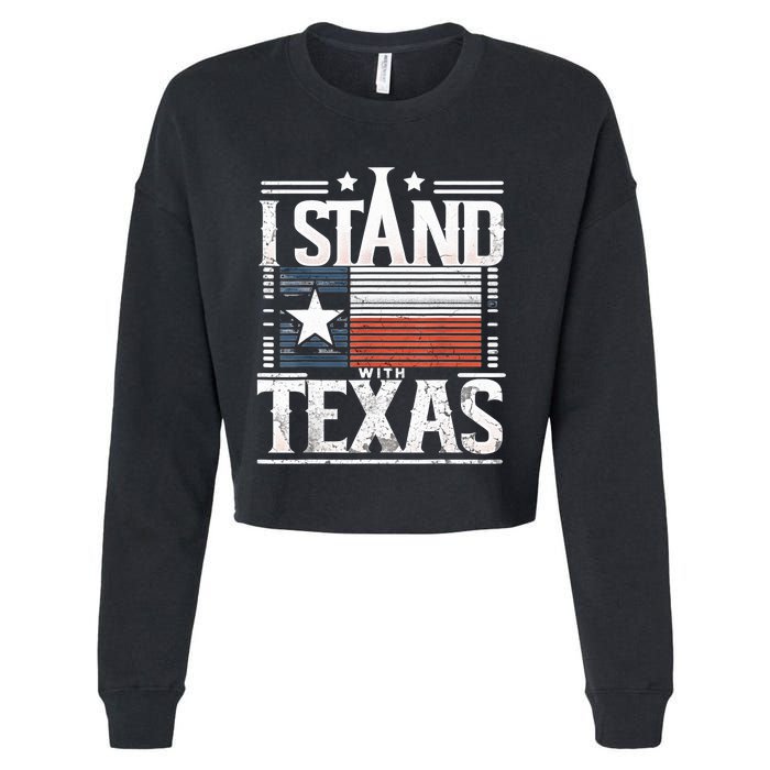 I Stand With Texas Scotus Cropped Pullover Crew