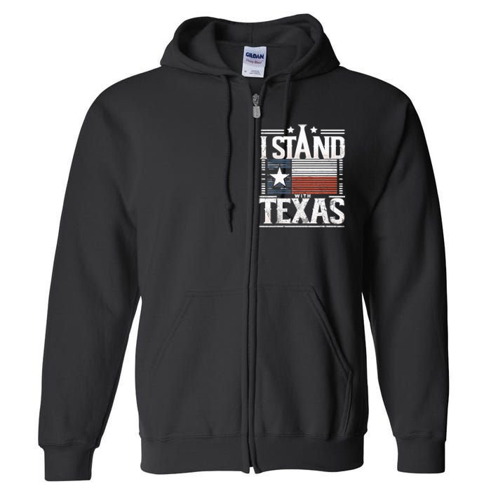 I Stand With Texas Scotus Full Zip Hoodie