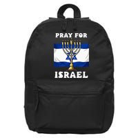 I Stand With Israel Support Israel Strong Pray For Israel 16 in Basic Backpack