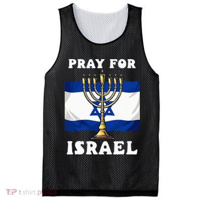 I Stand With Israel Support Israel Strong Pray For Israel Mesh Reversible Basketball Jersey Tank