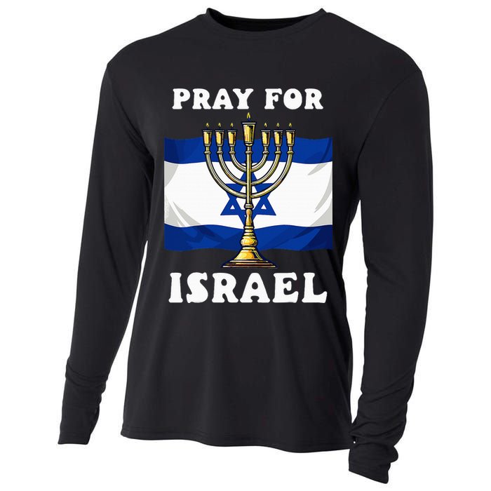 I Stand With Israel Support Israel Strong Pray For Israel Cooling Performance Long Sleeve Crew