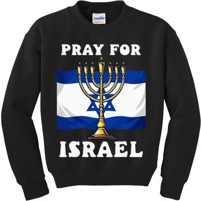 I Stand With Israel Support Israel Strong Pray For Israel Kids Sweatshirt