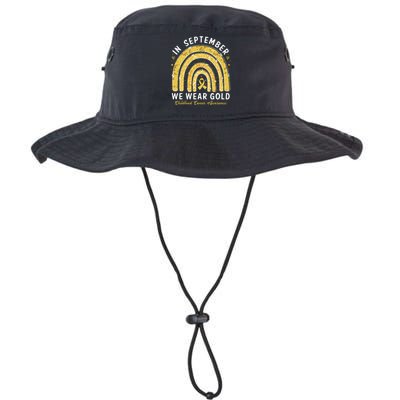 In September We Wear Gold Childhood Cancer Awareness Legacy Cool Fit Booney Bucket Hat