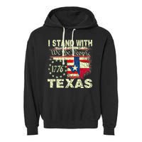 I Stand With Texas Garment-Dyed Fleece Hoodie
