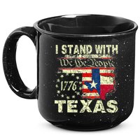 I Stand With Texas 15oz Campfire Ceramic Mug