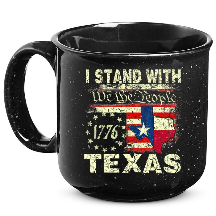I Stand With Texas 15oz Campfire Ceramic Mug