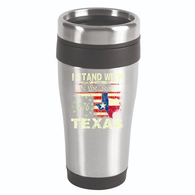 I Stand With Texas 16oz Travel Tumbler
