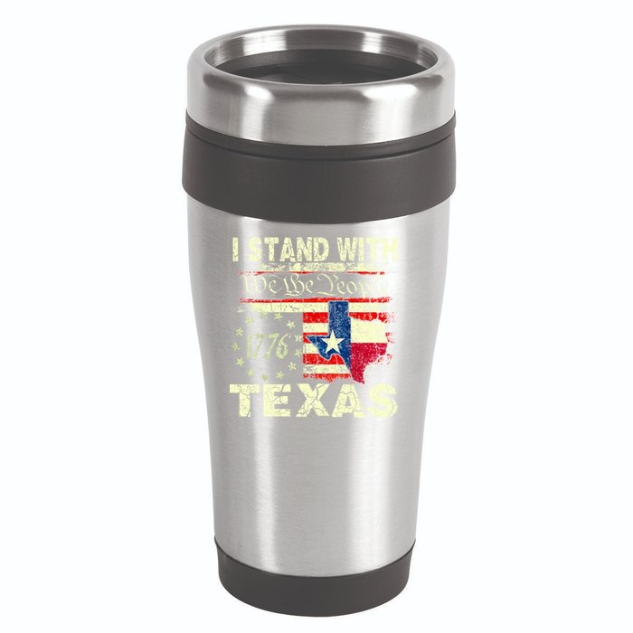 I Stand With Texas 16oz Travel Tumbler