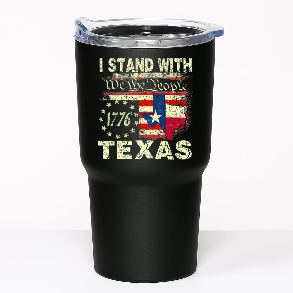 I Stand With Texas Tumbler
