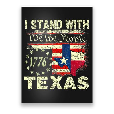 I Stand With Texas Poster