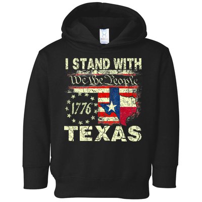 I Stand With Texas Toddler Hoodie