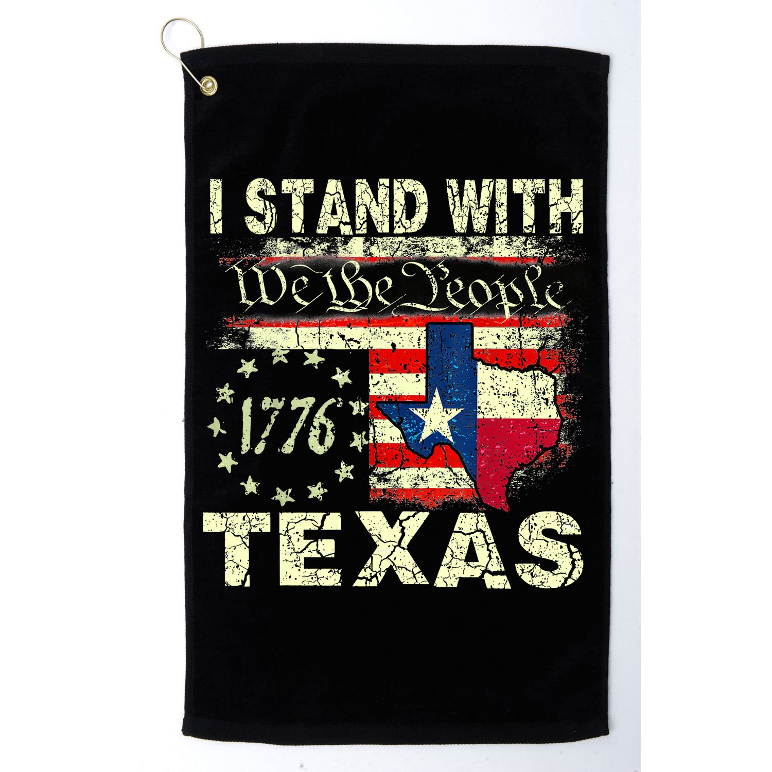 I Stand With Texas Golf Towel