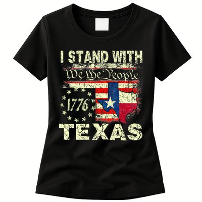 I Stand With Texas Womens T-Shirt