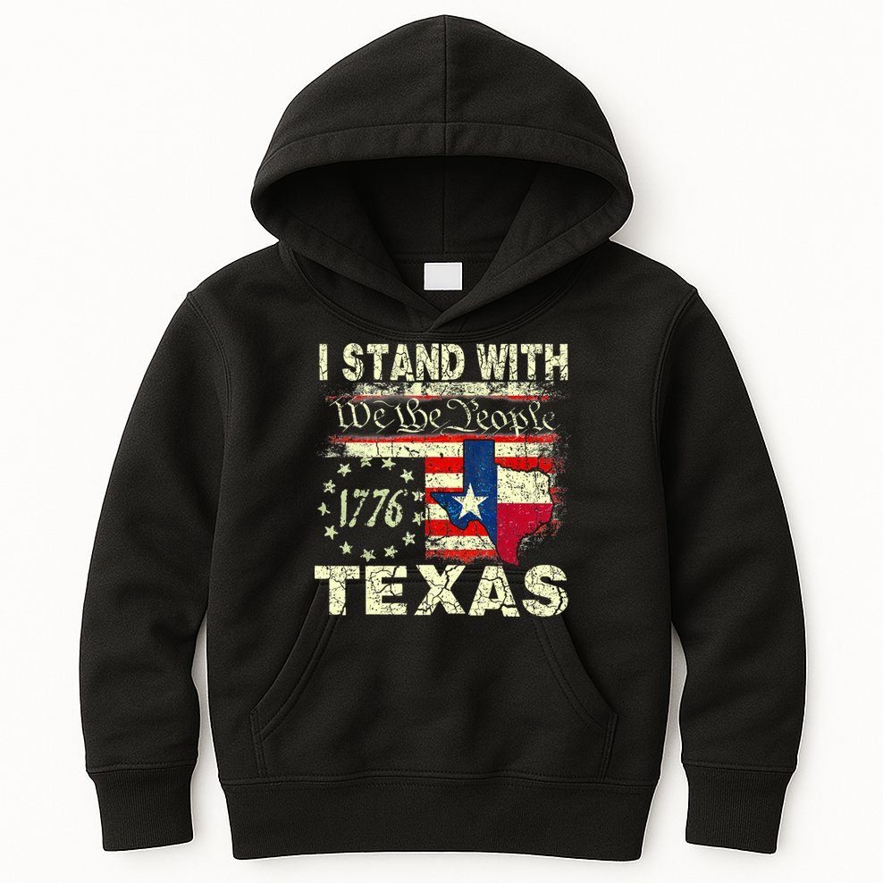 I Stand With Texas Kids Hoodie