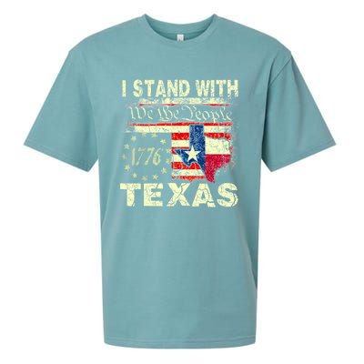 I Stand With Texas Sueded Cloud Jersey T-Shirt