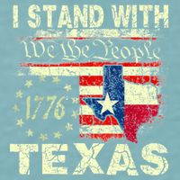I Stand With Texas Sueded Cloud Jersey T-Shirt