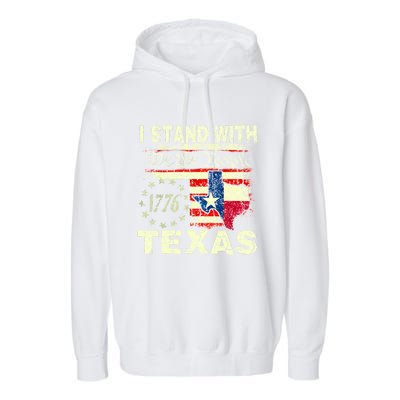 I Stand With Texas Garment-Dyed Fleece Hoodie