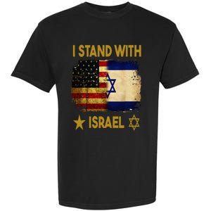 I Stand With Israel I Stand With Israel America Flag Garment-Dyed Heavyweight T-Shirt