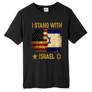 I Stand With Israel I Stand With Israel America Flag Tall Fusion ChromaSoft Performance T-Shirt