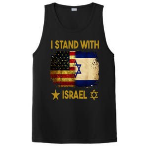 I Stand With Israel I Stand With Israel America Flag PosiCharge Competitor Tank