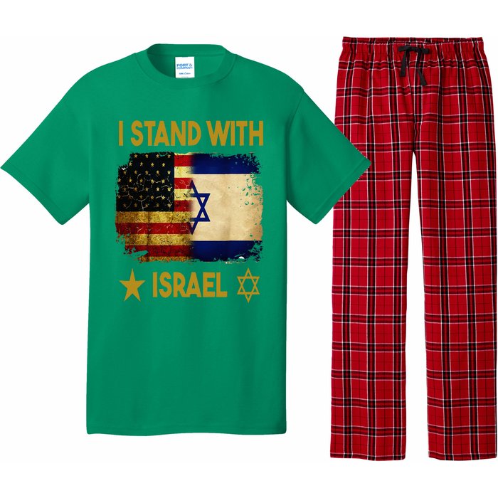 I Stand With Israel I Stand With Israel America Flag Pajama Set