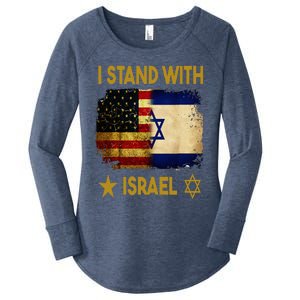 I Stand With Israel I Stand With Israel America Flag Women's Perfect Tri Tunic Long Sleeve Shirt