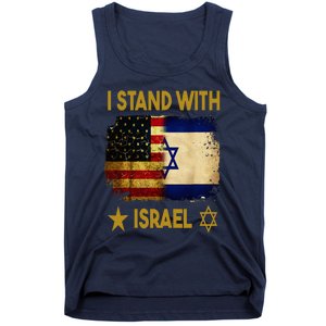 I Stand With Israel I Stand With Israel America Flag Tank Top