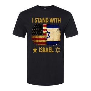 I Stand With Israel I Stand With Israel America Flag Softstyle CVC T-Shirt