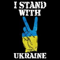 I Stand With Ukraine Ukrainian Peace Sign City Backpack