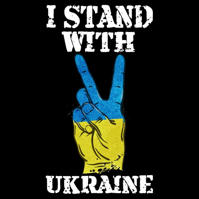 I Stand With Ukraine Ukrainian Peace Sign City Backpack