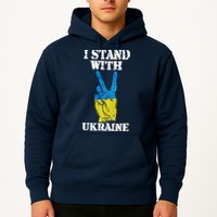 I Stand With Ukraine Ukrainian Peace Sign Hoodie