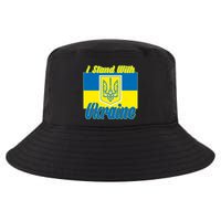 I Stand With Ukraine Coat Of Arms Flag Support Ukraine Cool Comfort Performance Bucket Hat