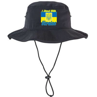I Stand With Ukraine Coat Of Arms Flag Support Ukraine Bucket Hat
