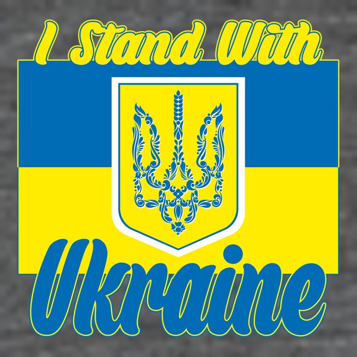 I Stand With Ukraine Coat Of Arms Flag Support Ukraine Backpack