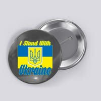 I Stand With Ukraine Coat Of Arms Flag Support Ukraine Button