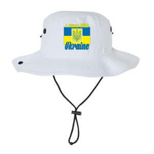 I Stand With Ukraine Coat Of Arms Flag Support Ukraine Legacy Cool Fit Booney Bucket Hat