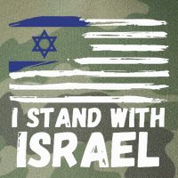 I Stand With Israel Jewish Hanukkah Legacy Tie Dye Trucker Hat